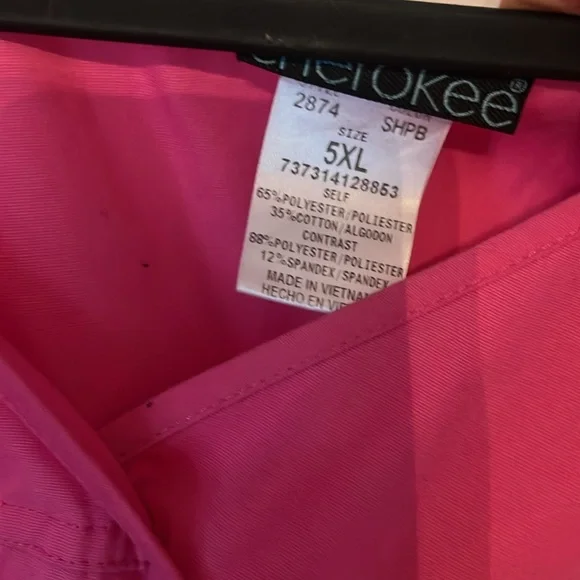 Pink Scrub Top - Picture 2 of 3